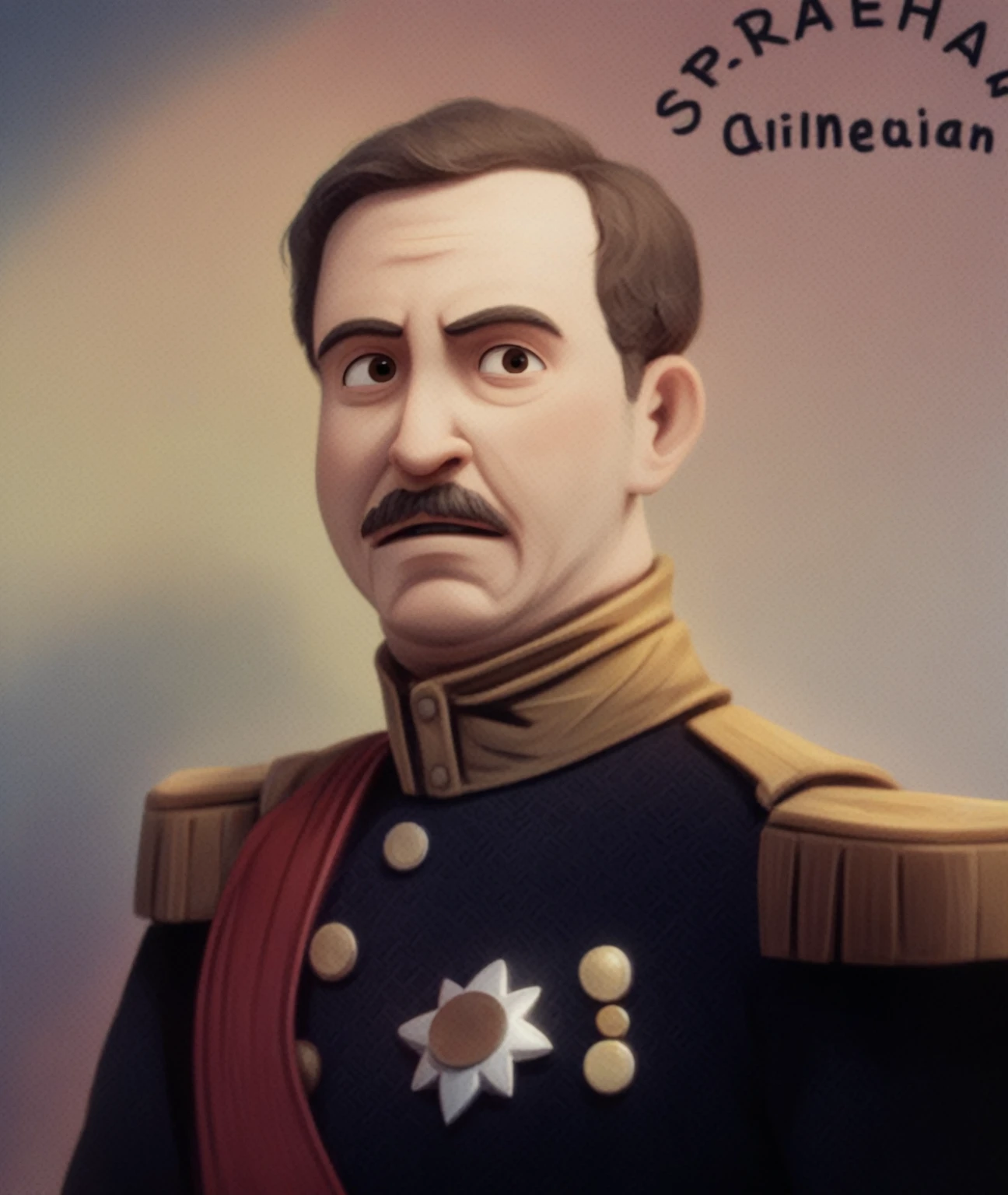 Cartoon character of a 60 year old man with short hair and no beard, with black shirt, animation character, stylized character, animation style rendering, 3D stylized, Arnold Maya rendering, Render 3D stylized, Toon render keyshot, 3D character, 3D character, Stylized 3D rendering, 3d character rendering, cartoon character, Close-up character, Character pose, (Pixar Style) (master part:1.2) (bokeh) (Best Quality) (detailed skin) (Detailed texture) (8k) (clay) (cinematic lighting) (sharp focus)