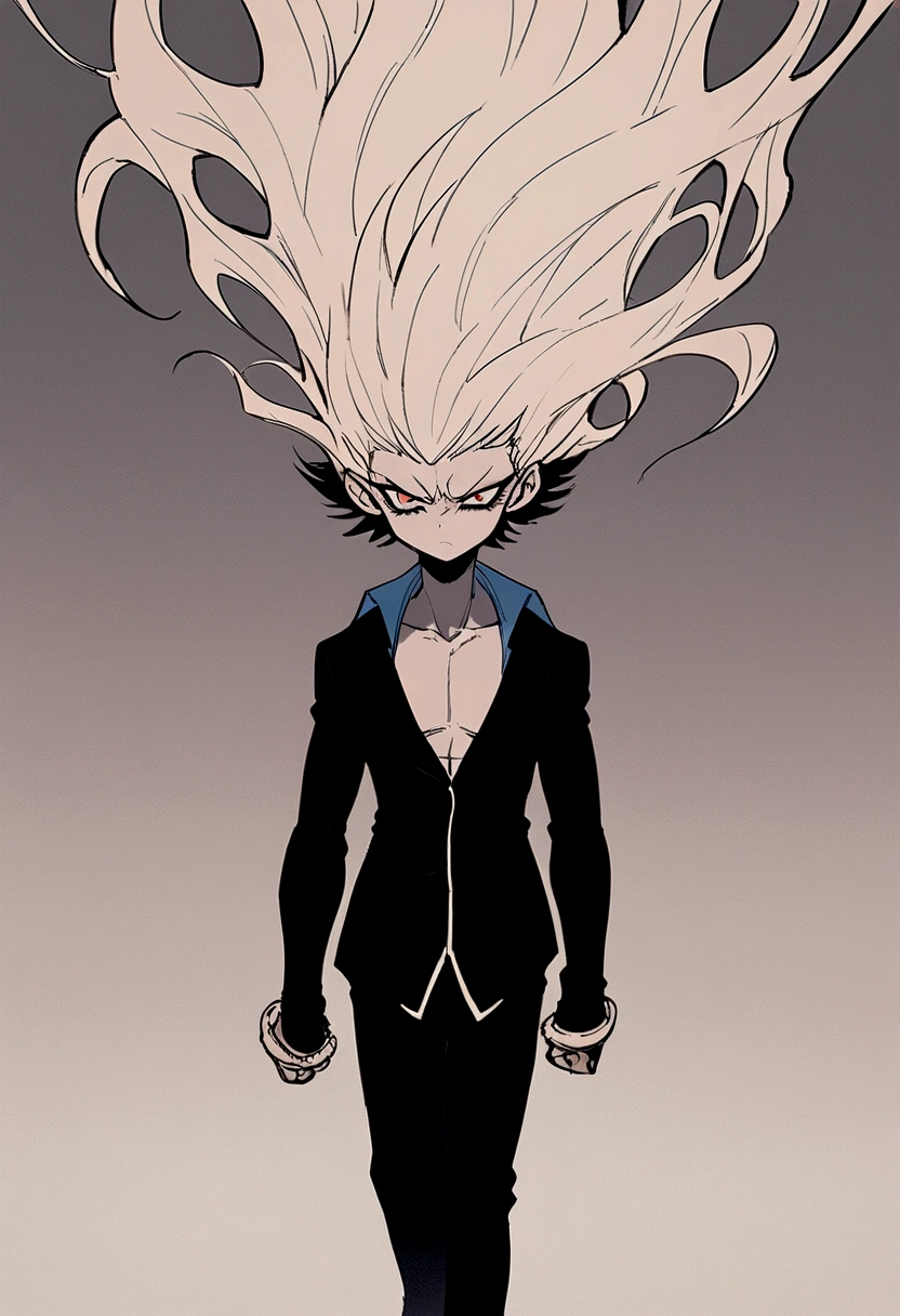 Akira Fudo, Devilman Crybaby, Male, with black clothes