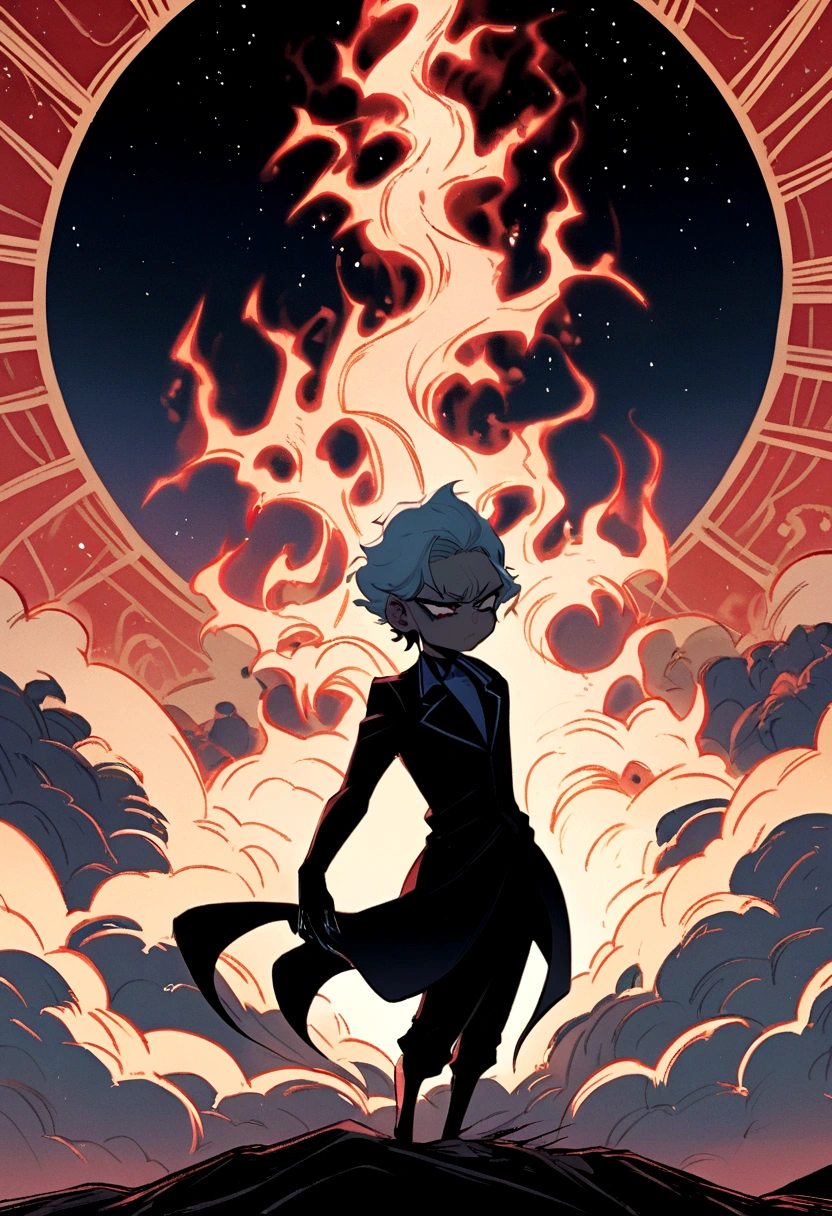 Akira Fudo, Devilman Crybaby, Male, with black clothes