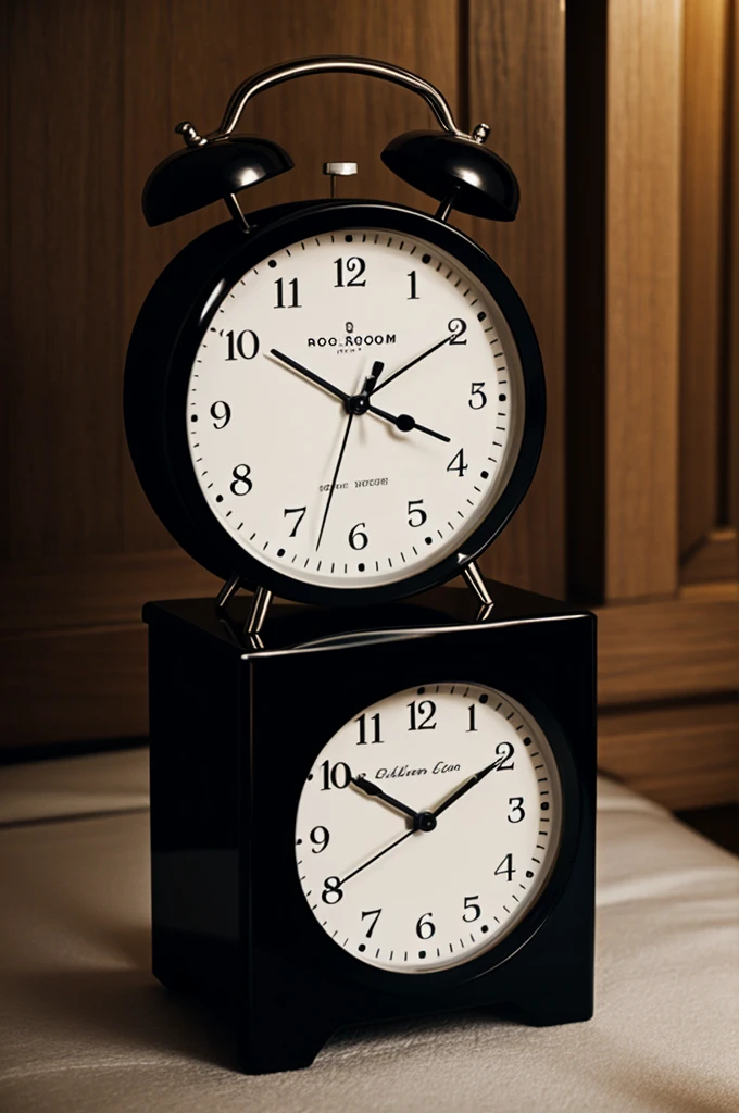alarm clock in dark room