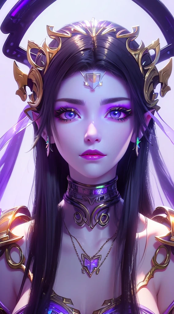1 20 year old girl, 1 goddess Athena, pink purple silk dress, beautiful goddess Athena face without blemishes, delicate yellow nightgown, long thin sequin nightgown with many sexy black lace details, 1 beautiful thin red silk cloth half veil, female saint legend, female saint icon, beautiful goddess style glitter, dark and mysterious version, vermilion lips, plump red lips, not smiling, mouth closed, delicate and beautiful pino detailing, delicate and beautiful lip detail, (pure and flawless face: 1.9), female saint body, round chest, big and round breasts, phoenix brooch, long flat bangs, long black hair, flower stickers tattoo on forehead, beautiful clear face and well-proportioned eyes, (transparent iridescent light purple eyes: 1.8), (big round eyes and makeup, sexy wet eye makeup, very beautiful and meticulous hair makeup, long and delicate blonde hair, delicate, body image: 1.8), figure: and vivid, (stars that make up the sky: 1.7), (the sky of heaven and the fictitious gate of time and space: 1.8), fictional art, RAW photos, hanfu photos, best photos, high resolution, best quality, best photos, best goddess quality, 8k female, super 8 single saint portraits, truest color schemes, masterpieces, best beauty brands, best hair jewelry, brand real photo, dark studio, border light, two-tone lighting, (rose white skin: 1.4), (high skin detail: 1.1), 8k uhd, d slr, soft light, 8k, high quality, candid, volume Smooth and sharp, 10x pixel increase, sexy goddess, sexy goddess, (background space: 1.8), (most beautiful aurora eyes: 1.7), beautiful eyes, aurora beautiful and flowery, (beautiful single girl: 1.8), (more details:0.8),
