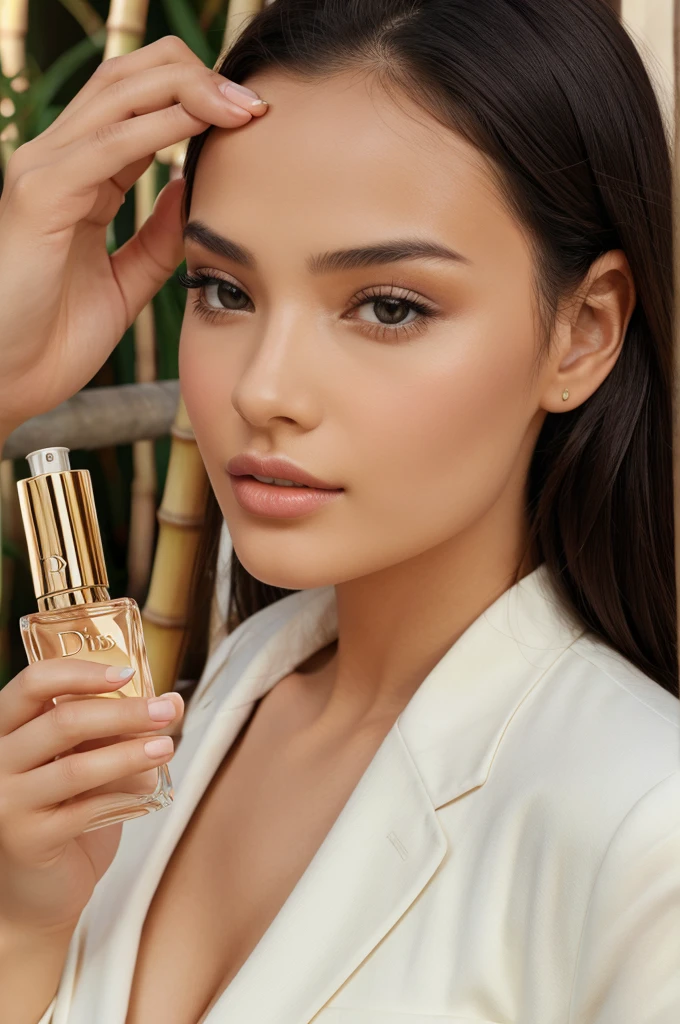 World's most beautiful girl using dior bamboo perfume 