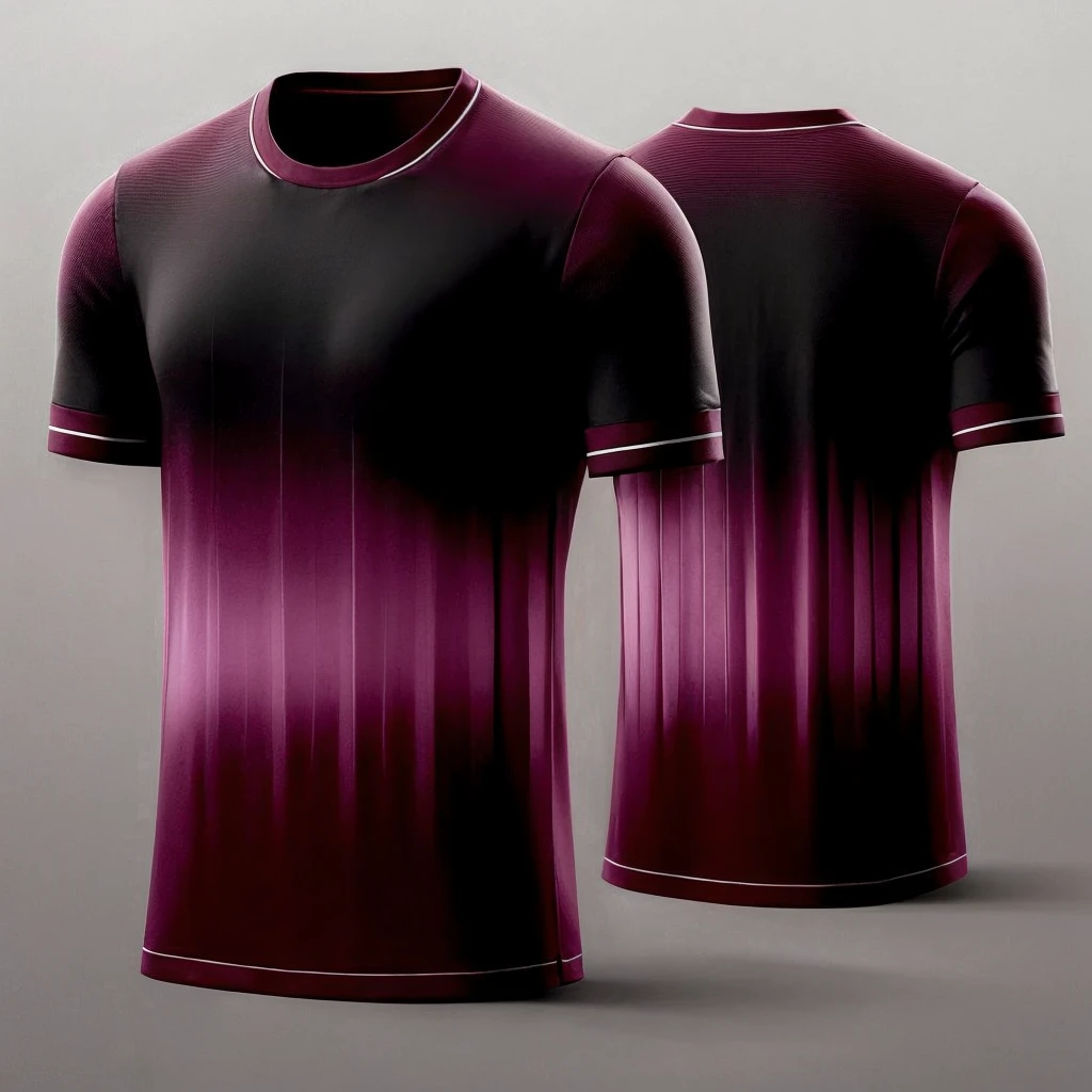 Make the blouse a darker wine color in the center