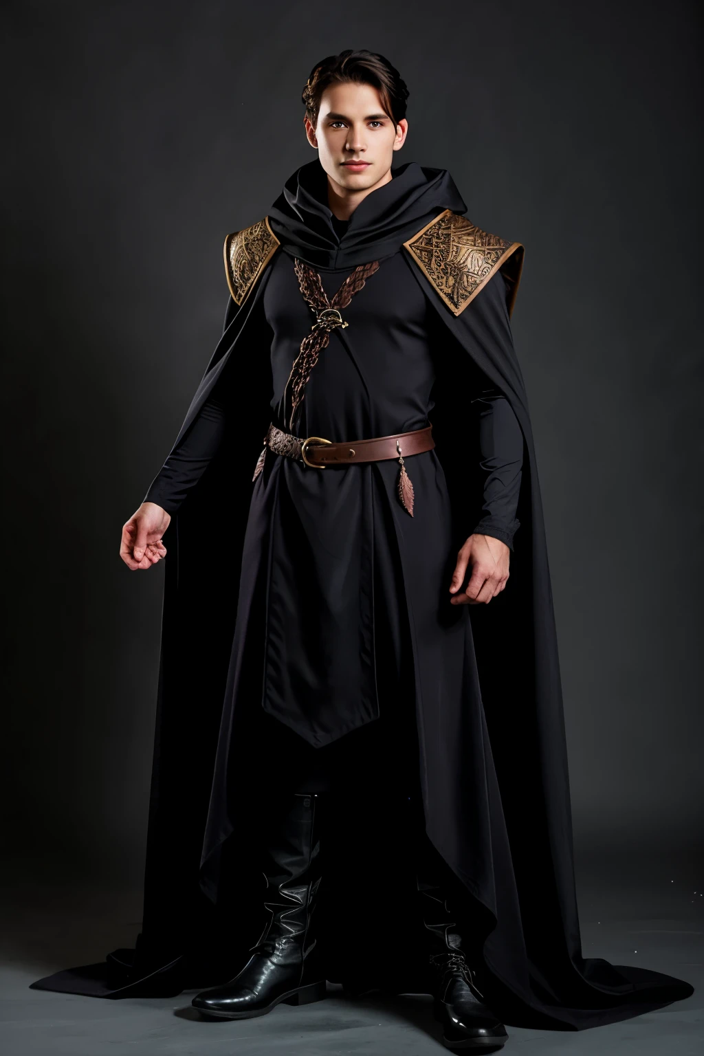 dark triton warlock with cloak on dnd 5e