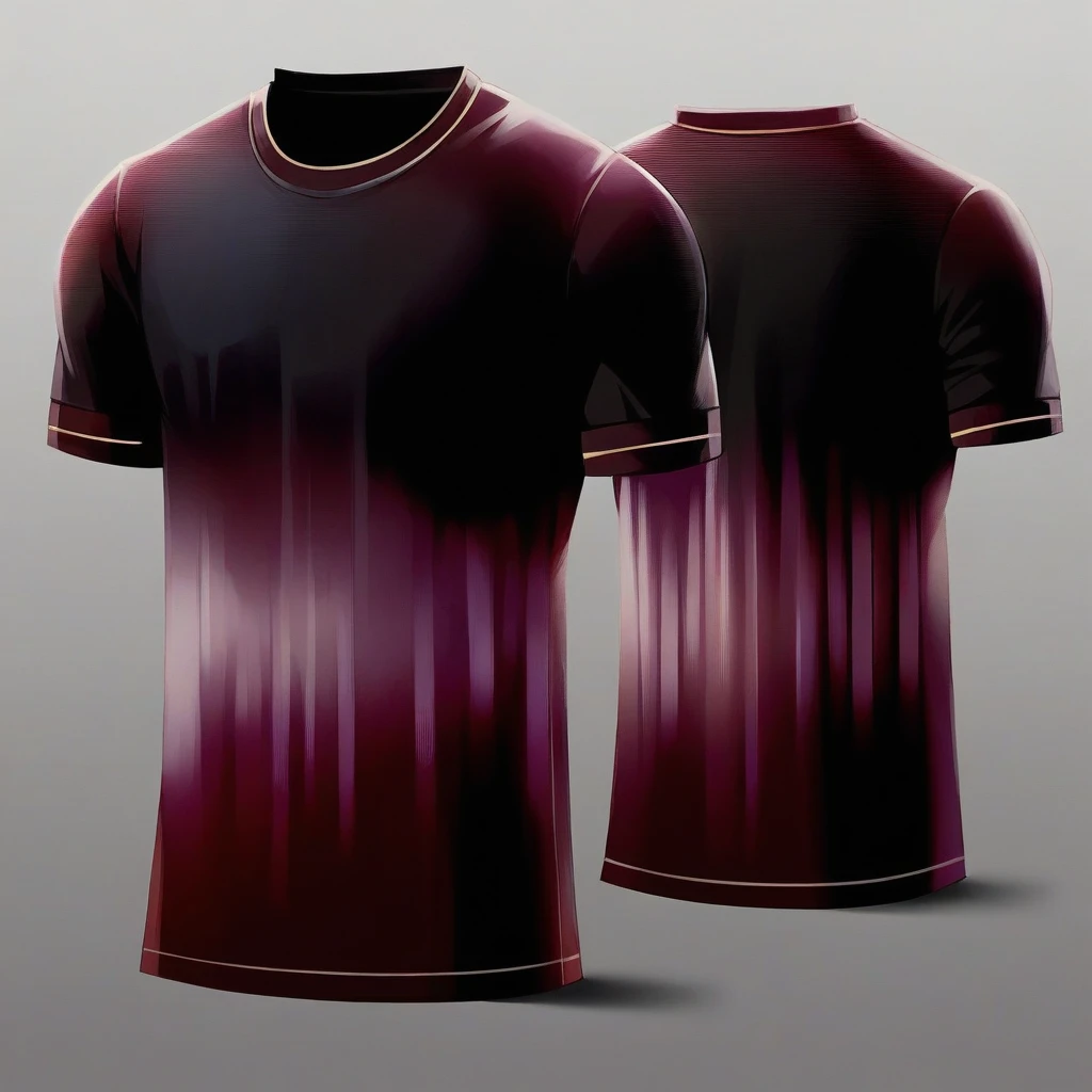 Make the blouse with the blackest gradient