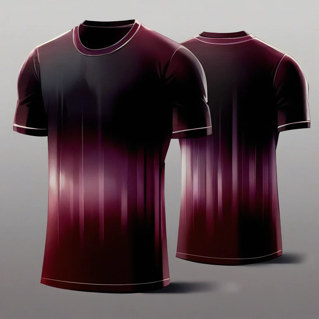 Make the blouse with the blackest gradient