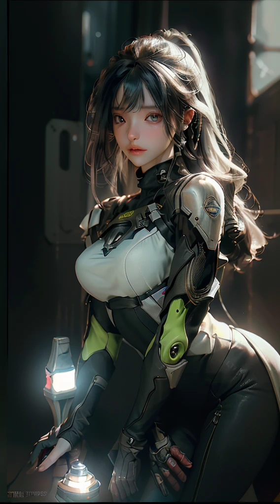 ((Best quality)), ((masterpiece)), (detailed:1.4), 3D, an image of a beautiful cyberpunk female,HDR (High Dynamic Range),Ray Tracing,NVIDIA RTX,Super-Resolution,Unreal 5,Subsurface scattering,PBR Texturing,Post-processing,Anisotropic Filtering,Depth-of-field,Maximum clarity and sharpness,Multi-layered textures,Albedo and Specular maps,Surface shading,Accurate simulation of light-material interaction,Perfect proportions,Octane Render,Two-tone lighting,Wide aperture,Low ISO,White balance,Rule of thirds,8K RAW,