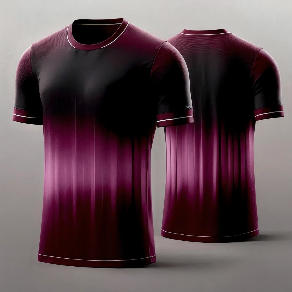 Make the blouse a darker wine color in the center