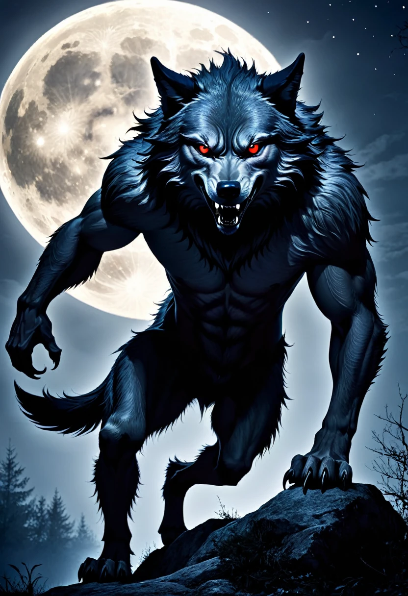 France: Loup-Garou – A man who transforms into a wolf, especially during the full moon, Known for its nocturnal and spooky activities.