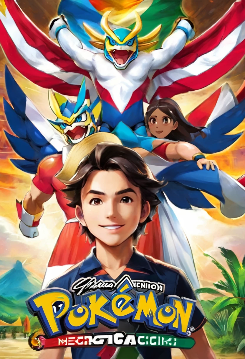New Pokemon of a new type with three evolutions based in Mexico with two protagonists, a boy and a girl