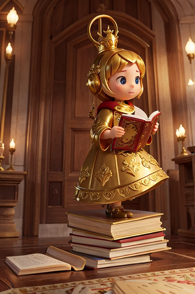 a book with a golden cover