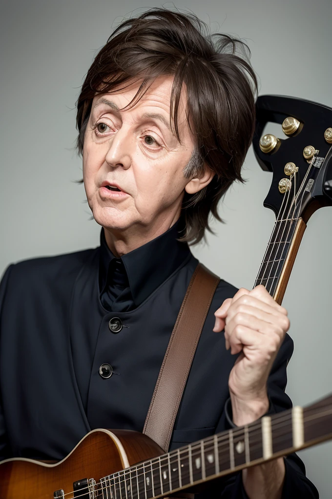 Paul McCartney pretending to be dead