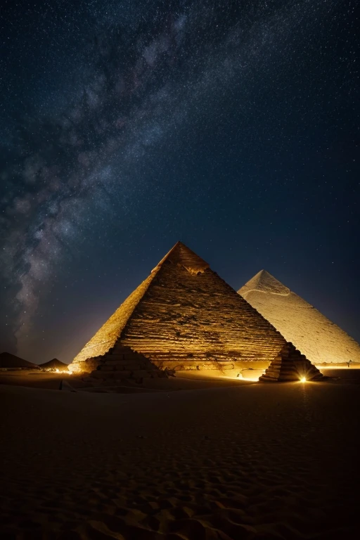 (Pyramids, Greece),(Starry sky)
