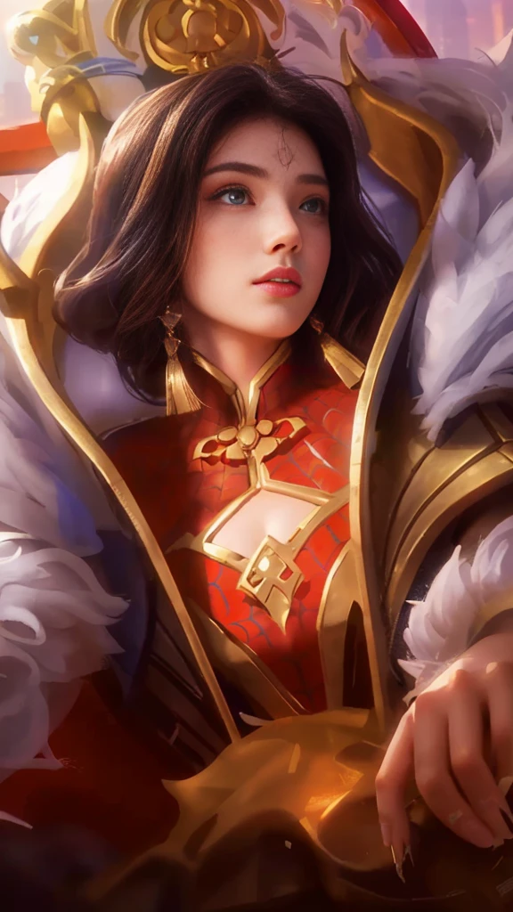 (1girl:1.3), Solo, (((Very detailed face)))), ((Very detailed eyes and face)))), Beautiful detail eyes, Body parts__, Official art, Unified 8k wallpaper, Super detailed, beautiful and beautiful, beautiful, masterpiece, best quality, original, masterpiece, super fine photo, best quality, super high resolution, realistic realism, sunlight, full body portrait, amazing beauty, dynamic pose, delicate face, vibrant eyes, (from the front), She wears Spider-Man suit, red and black color scheme, spider, very detailed city roof background, rooftop, overlooking the city, detailed face, detailed complex busy background, messy, gorgeous, milky white, highly detailed skin, realistic skin details, visible pores, clear focus, volumetric fog, 8k uhd, DSLR, high quality, film grain, fair skin, photo realism, lomography, futuristic dystopian megalopolis, translucent