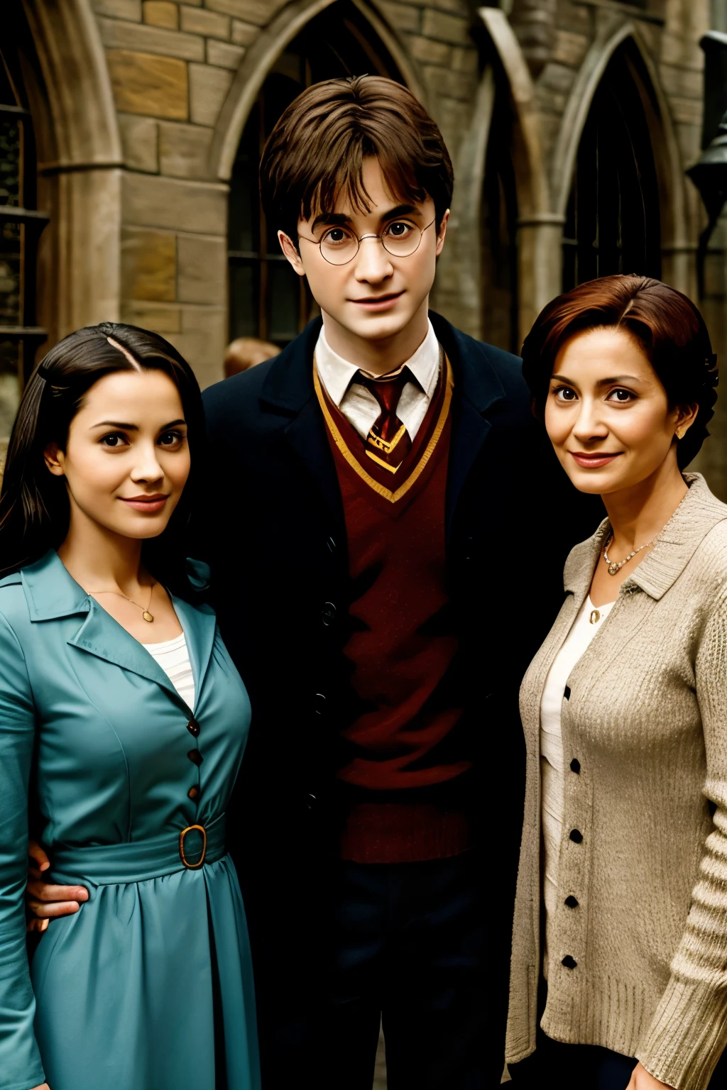 Harry potter with his parents 