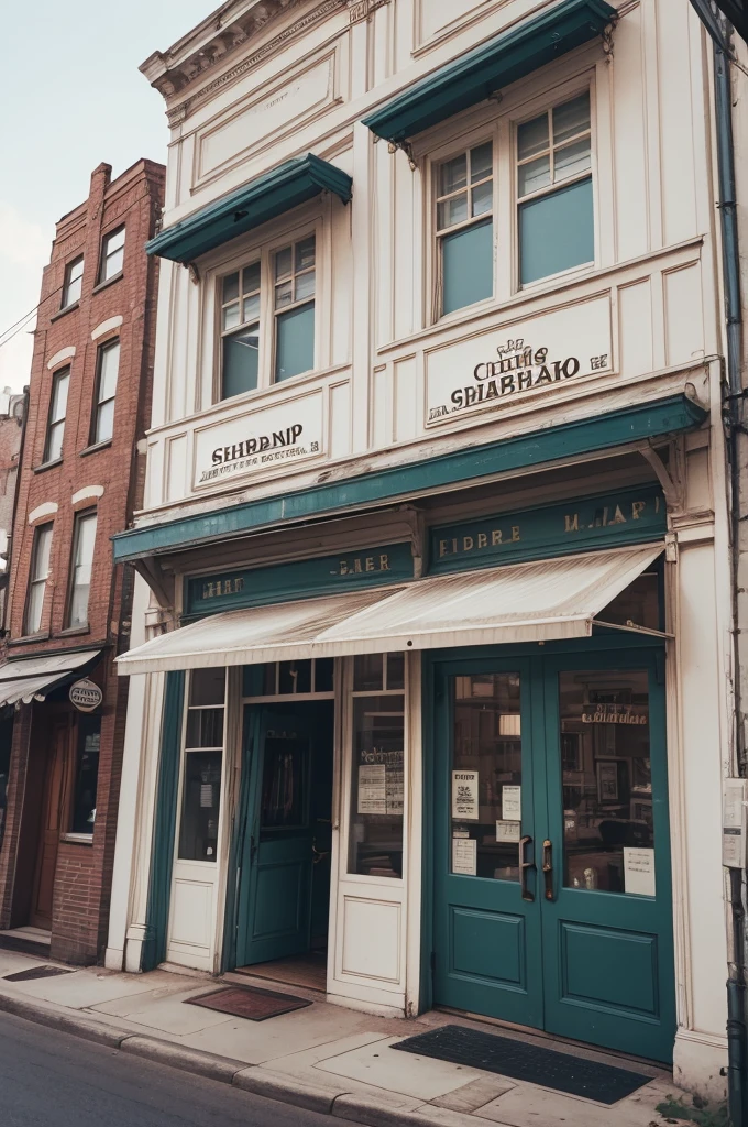 Classic barbershop seen from the outside