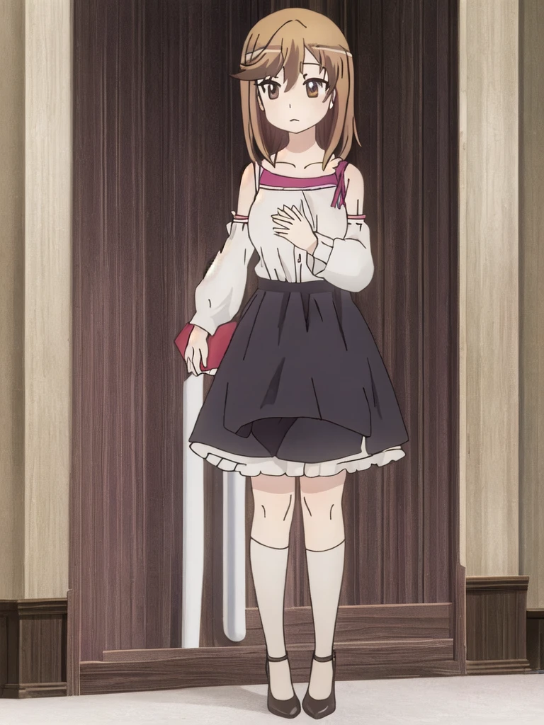 Anime style, {{standing portrait}}, full body, {{woman around 30}}, adult woman, single woman, single adult woman, young woman, standard boobs, medium boobs, normal , {{medium hair}}, shoulder length hair, {{beige blonde hair}}, large eyes, cute eyes, {{brown eyes}}, {{droopy eyes}}, hostess dress, random color fashion coordination, stockings, high heels, masterpiece, high quality, high quality, Bad anatomy, reddish purple with plain background