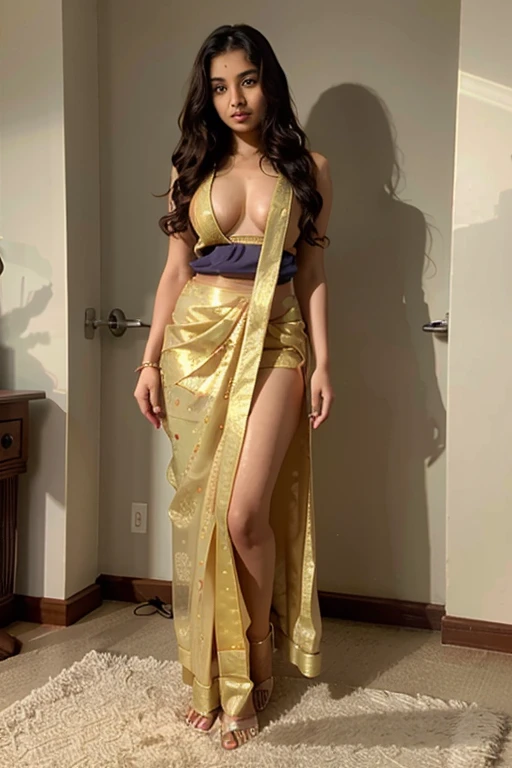 A girl beautiful and sexy with full body ,she super gorgeous also voice should be melody sound and she beautiful and very with full body  , Indian girl ,north indian dress saree ,  girl