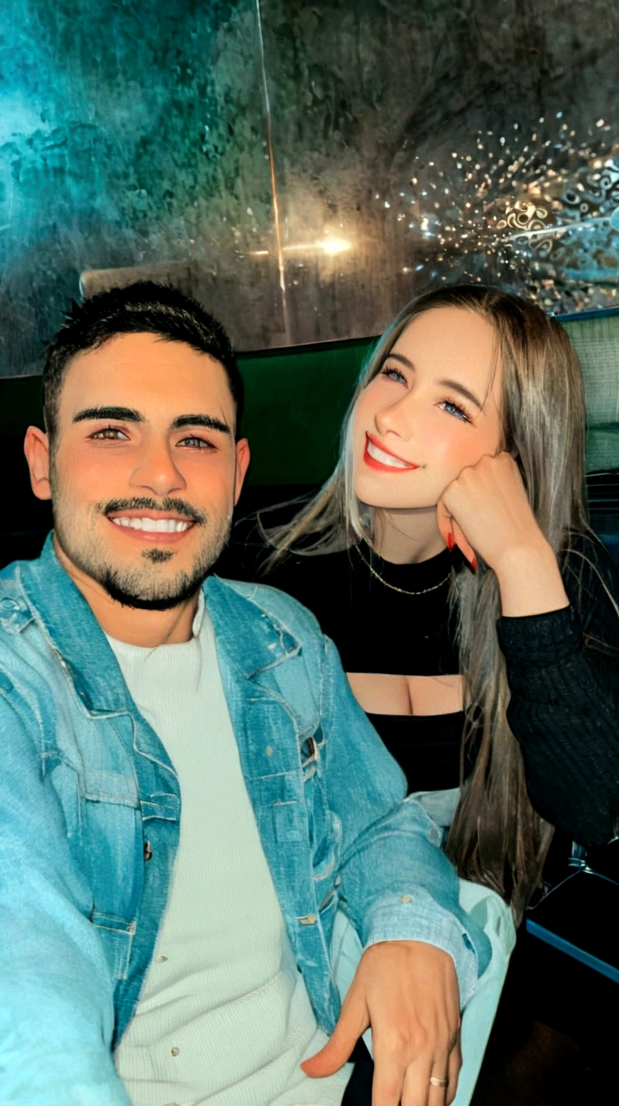 happy couple, beautiful smile, perfect eyes, blonde