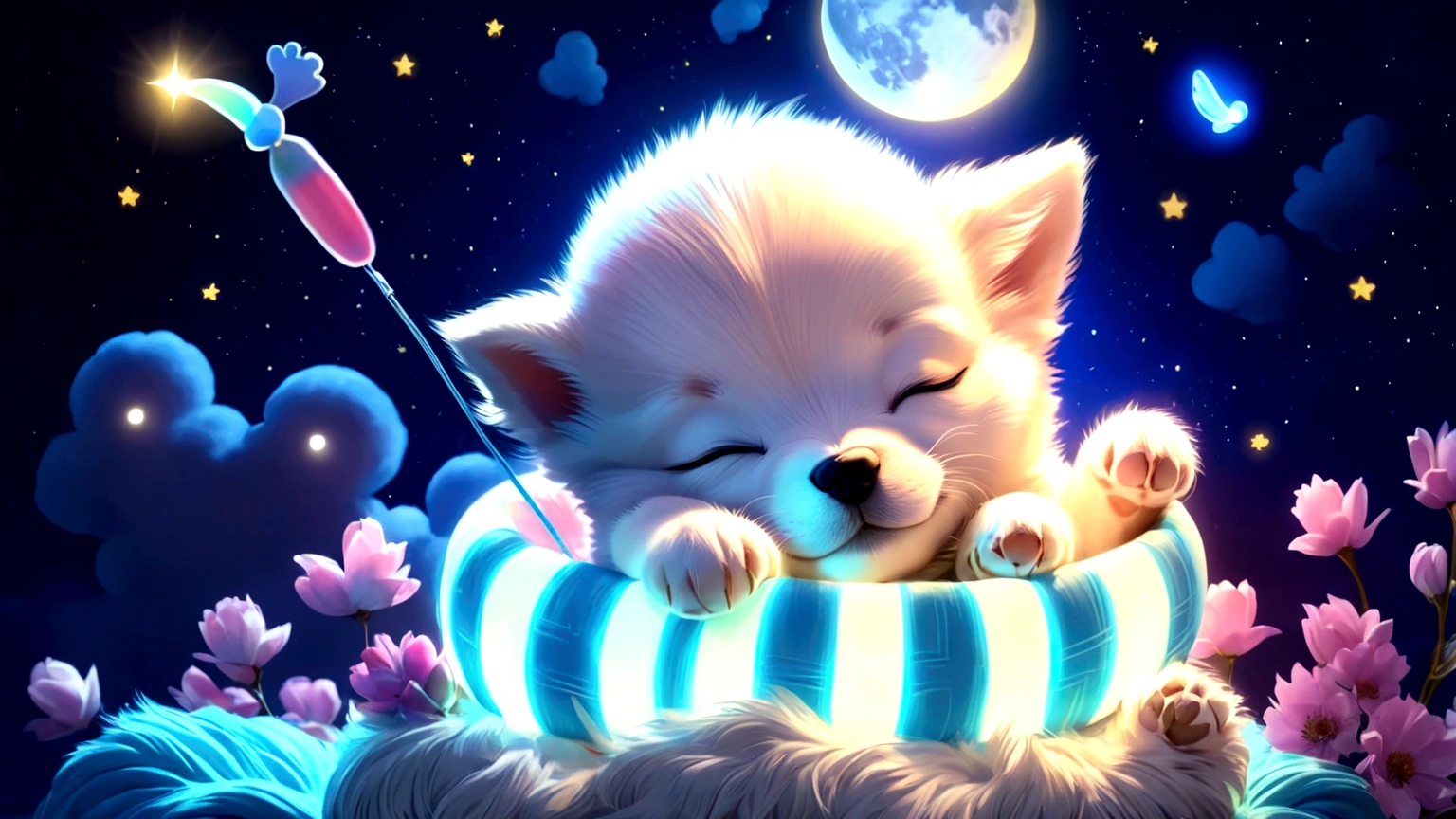 cute puppy sleeping