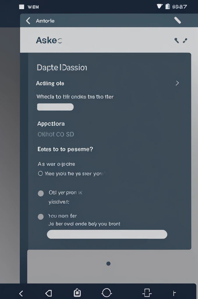 Create an image of a mobile phone screen showing the EJAD AI app with a clean, user-friendly interface. Add the text 'Easy, Intuitive, and Powerful - Download EJAD AI Today!'."