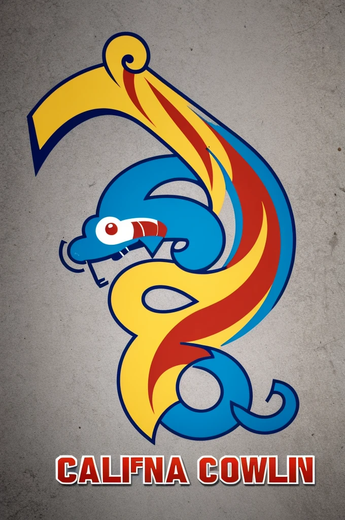 Create me a California worm logo 