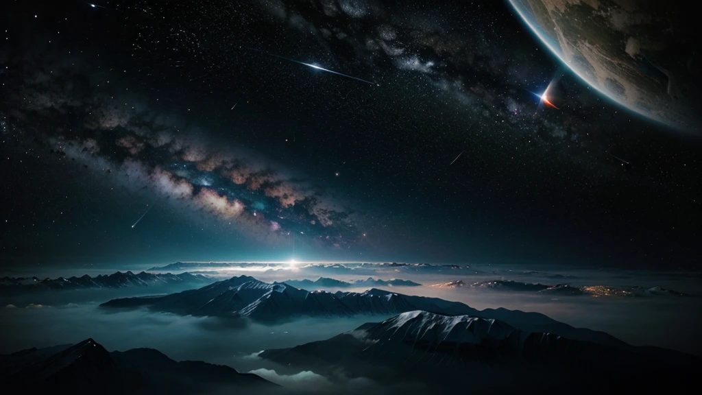 land, universe, universe服からの眺め