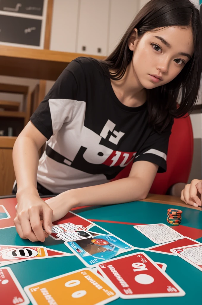 A deck of uno with geography stuff