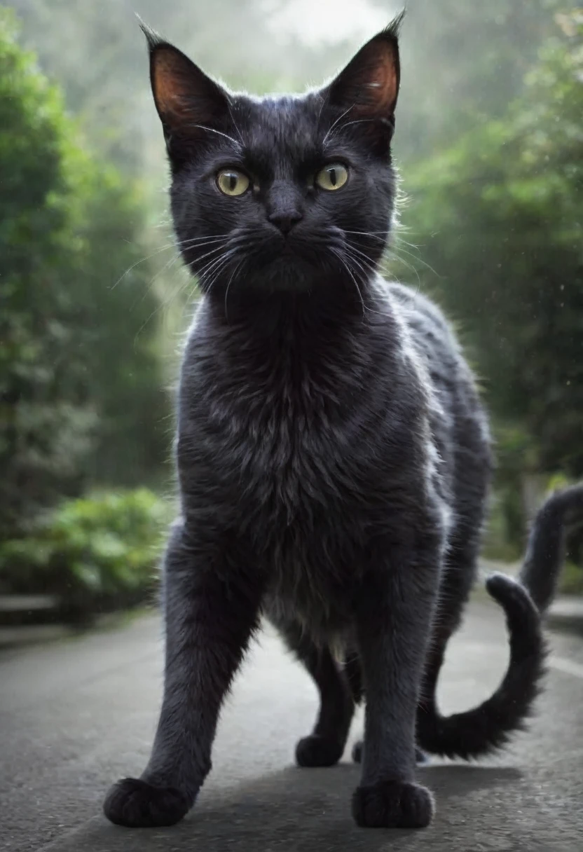 An incomprehensible creature, a cat, a monster, a great creature.