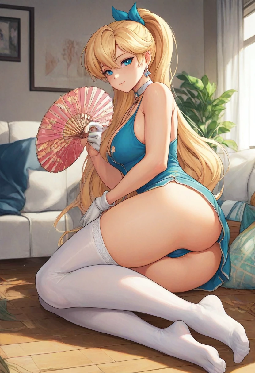 A female anime character dressed in pink and purple, Cute sexy ass, sfw version, only, Zodiac Knight Girl, commission high res, Damn, Detailed fan art, High quality fan art, Lola Bunny fan art, Very detailed fan art, Anime Barbie in White Stockings, chic, art of silverfox, fullbody commission, commission, Game Art!!