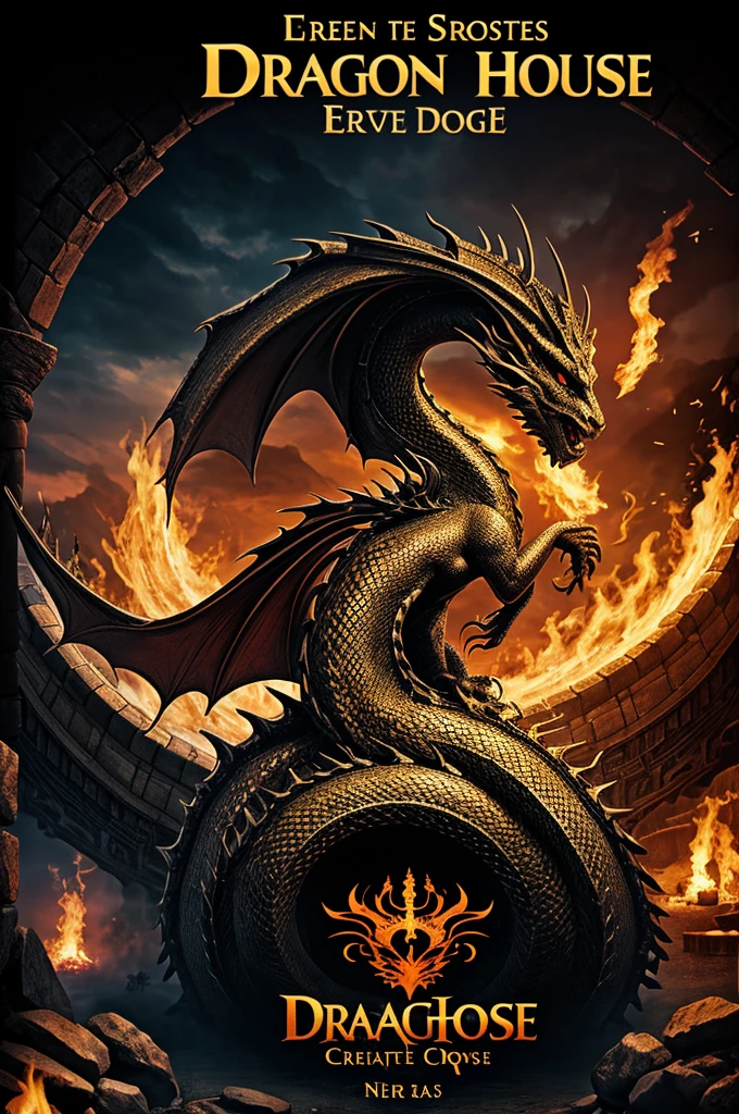 Create an image similar to the Dragon House cover 