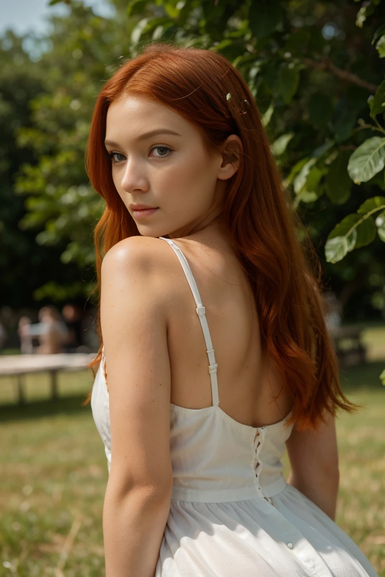 white dress lying in the grass,dress,white dress,lying,grass,beach,back view,common outfit,back view,suspicious glance,distrustful gaze,skeptical look,accusatory stare,blaming gaze,Asian eyes,Slanted eyes,Narrow eyes,Squinted eyes,Almond-shaped eyes,Orientally-shaped eyes,lord of the ring,elf,arwen,leg spread,sulphurous,lascivious, torrid, (bella hadid:1.1),look towards the viewer,beautiful detailed face,beautiful detailed body,long red hair,ginger, red head ginger,long red-haired girl with green eyes,realistic photo,highres,ultra-detailed,photorealistic,vivid colors,bokeh, concept artists,green eyes, long red hair,ginger,red head ginger,best quality,8k, highres,masterpiece:1.2, ultra-detailed,realistic, photorealistic,photo,perfect light, sunlight,realistic, photo-realistic:1.37, girl with green eyes and long red hair, stylish makeup, perfect lighting,photo,glamorous pose, a close up of a woman with red hair, with red hair and green eyes, red head, red hair, she has red hair, red girl, red hair girl, with red hair, red hair and attractive features, brilliantly colored, red hair goddess, red hair girl