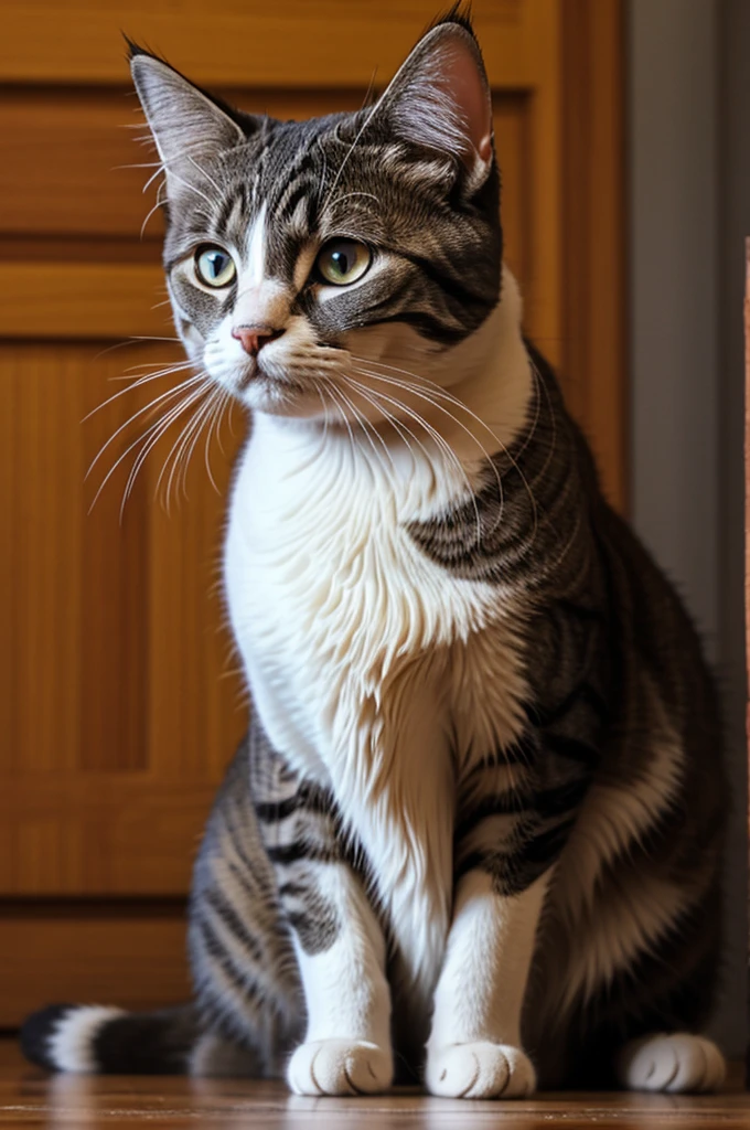 Cat with a human body