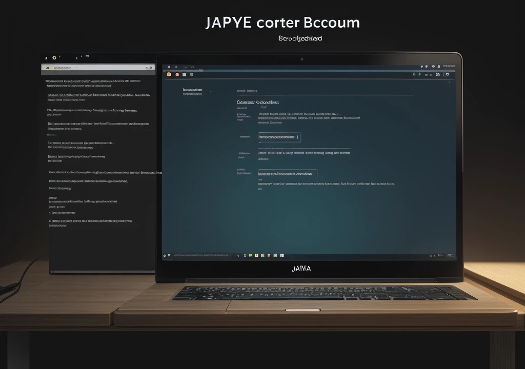 Create a background image for the cover, place computers with Java code, and Python code, with data, APIs, as if it were presented on a website