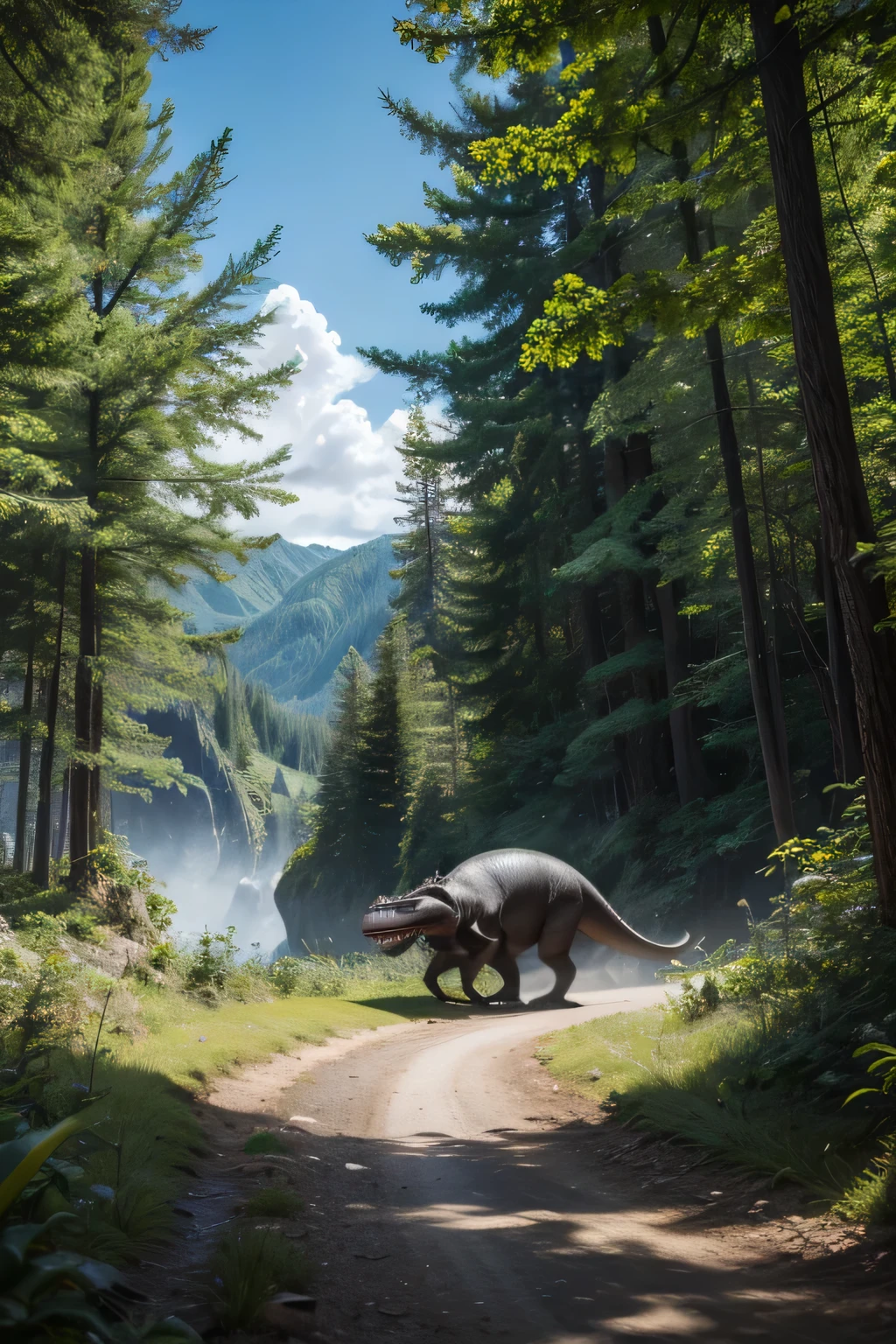 t-rex nature background