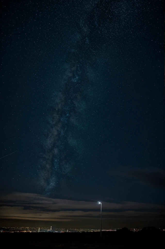 Night gloomy sky