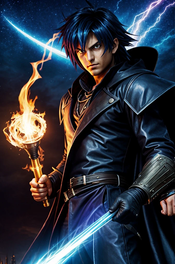 the dark magician of yugioh with style from the mad max movie
