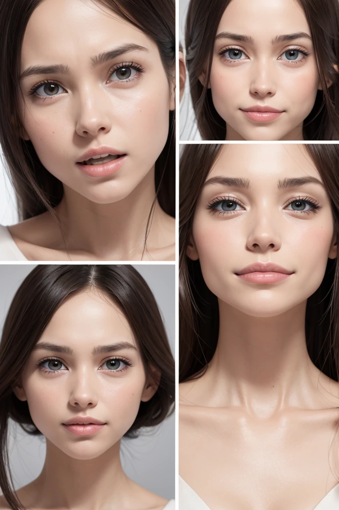 Create an image of the facial muscles (all the bones showing)