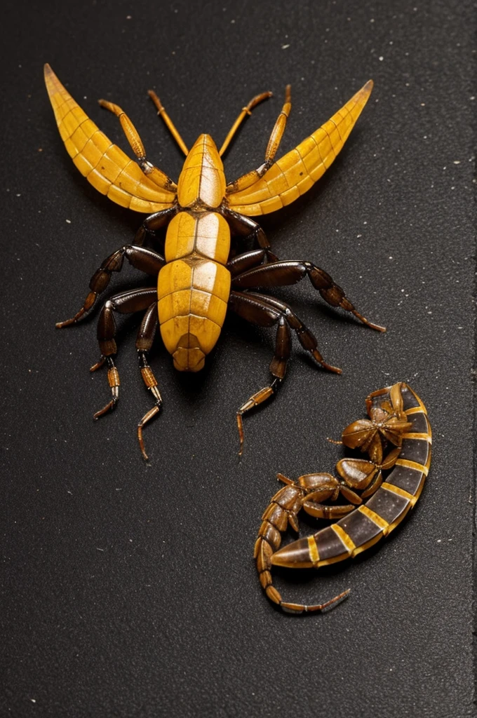 a scorpion with wings
