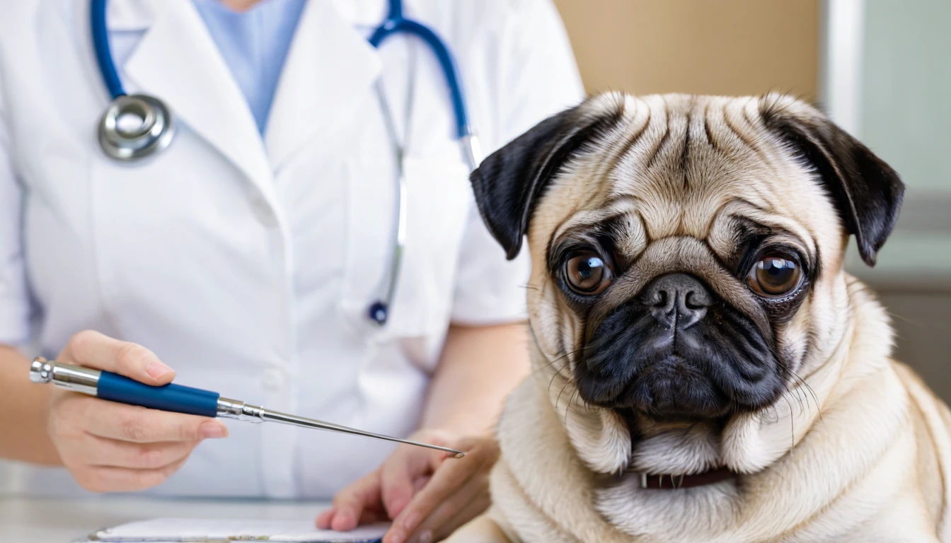 Last but not least are regular veterinary check-ups. Periodic visits to the veterinarian are essential to monitor your Pug's general health and detect any health problems early. Your veterinarian can recommend preventive exams and adjust the care plan according to your Pug's specific needs, ensuring a long, healthy life.