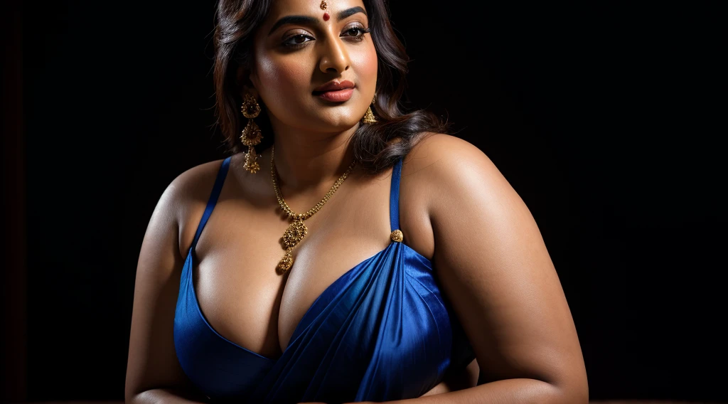 Foto RAW, photorealistic, photography, full body shot, master shot, goddess like beauty, perfect thick chubby mallu Desi aunty bhabhi, Wearing a Stanapatta, a chest-band.Saree model, model Photography, Indian saree shoot, Indian traditional wear advertising photography, traditional wear brand shoot, face of Indian actress Sonakshi Sinha, masterpiece, realistic, realism, incredible details, pleasure, photorealism, detailed skin, skin pores, high contrast, photorealistic Artstation 8k HD digital art trend of high definition and detailed realistic skin texture, ultra detail, realistic skin texture, armature, best quality, ultra high definition, (photorealistic:1.4),, high resolution, detail, raw photo, Re sharp, by Lee Jefferies Nikon D850 Film Stock Photo 4 Kodak Portra 400 Camera F1.6 Lens Rich Color Ultra Real Realistic Realistic Textures Dramatic Lighting Unreal Engine Trending at Art Station Cinestill 800,(pele altamente detalhada: 1.2), 8k UHD, DSLR, soft-lighting, alta qualidade, grain of film, Fujifilm XT3,she didn't like to wear blouse or bra, she happy to wear only saree, she hates blouse or bra,