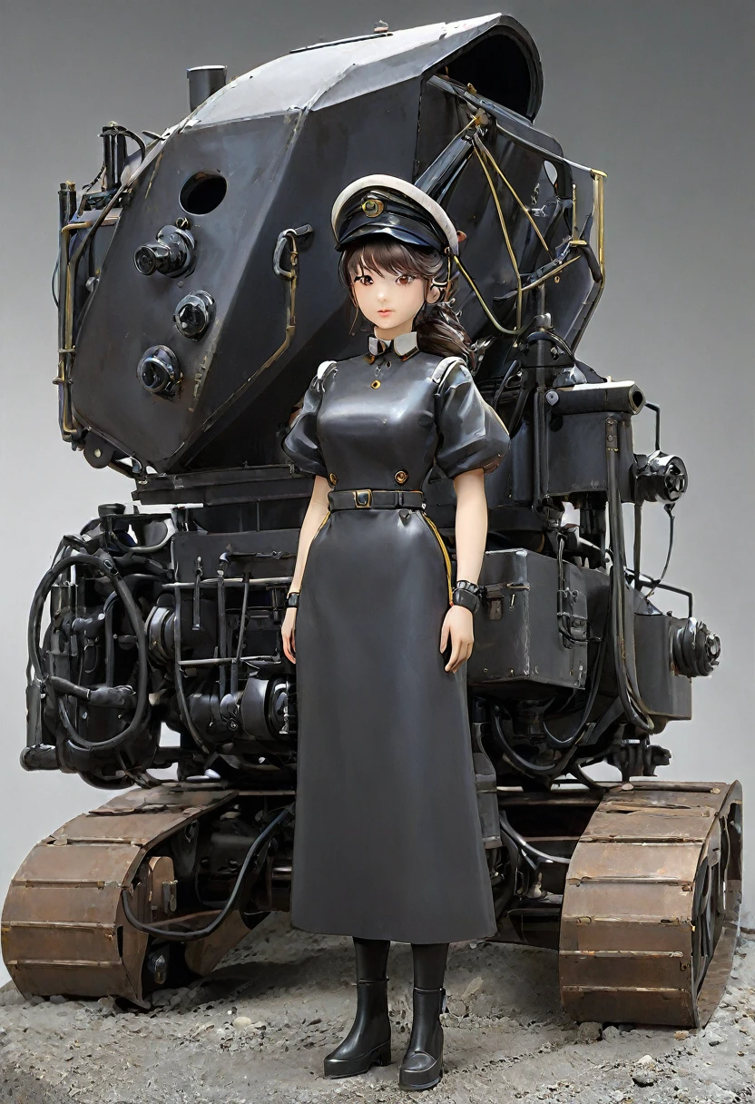 Woman of machine-type mine system