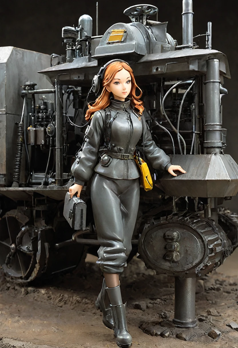 Woman of machine-type mine system