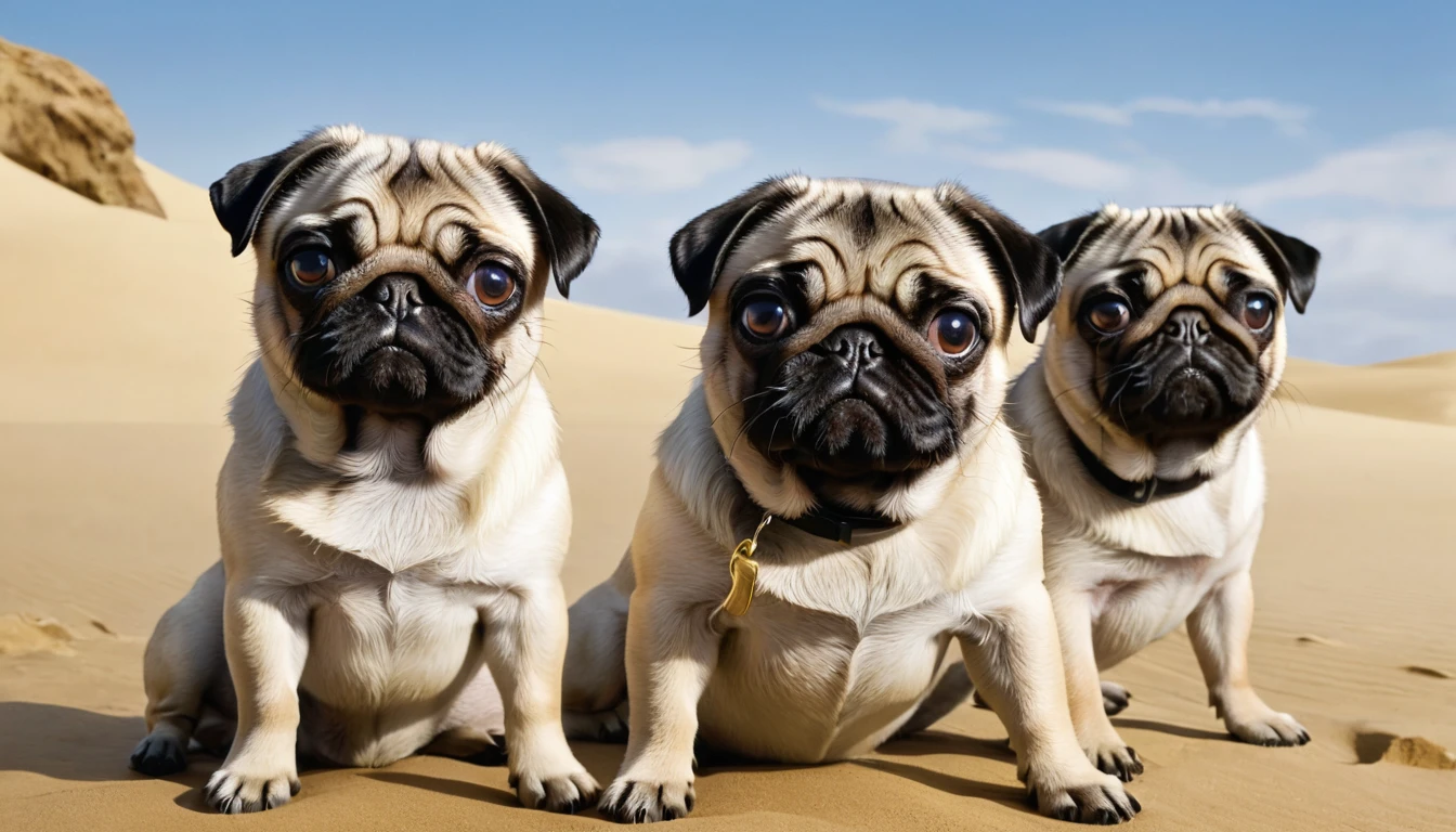 Pugs are not just adorable companion dogs, they also have a special place in history and pop culture. Have you ever noticed how these little dogs appear in various works of art and famous films? An iconic example is the Pug who starred alongside Will Smith in the film "Men in Black", bringing his charisma and charm to the big screen. Furthermore, Pugs are often used in commercials and advertising campaigns due to their unique and expressive appearance, which instantly wins the hearts of the public.]