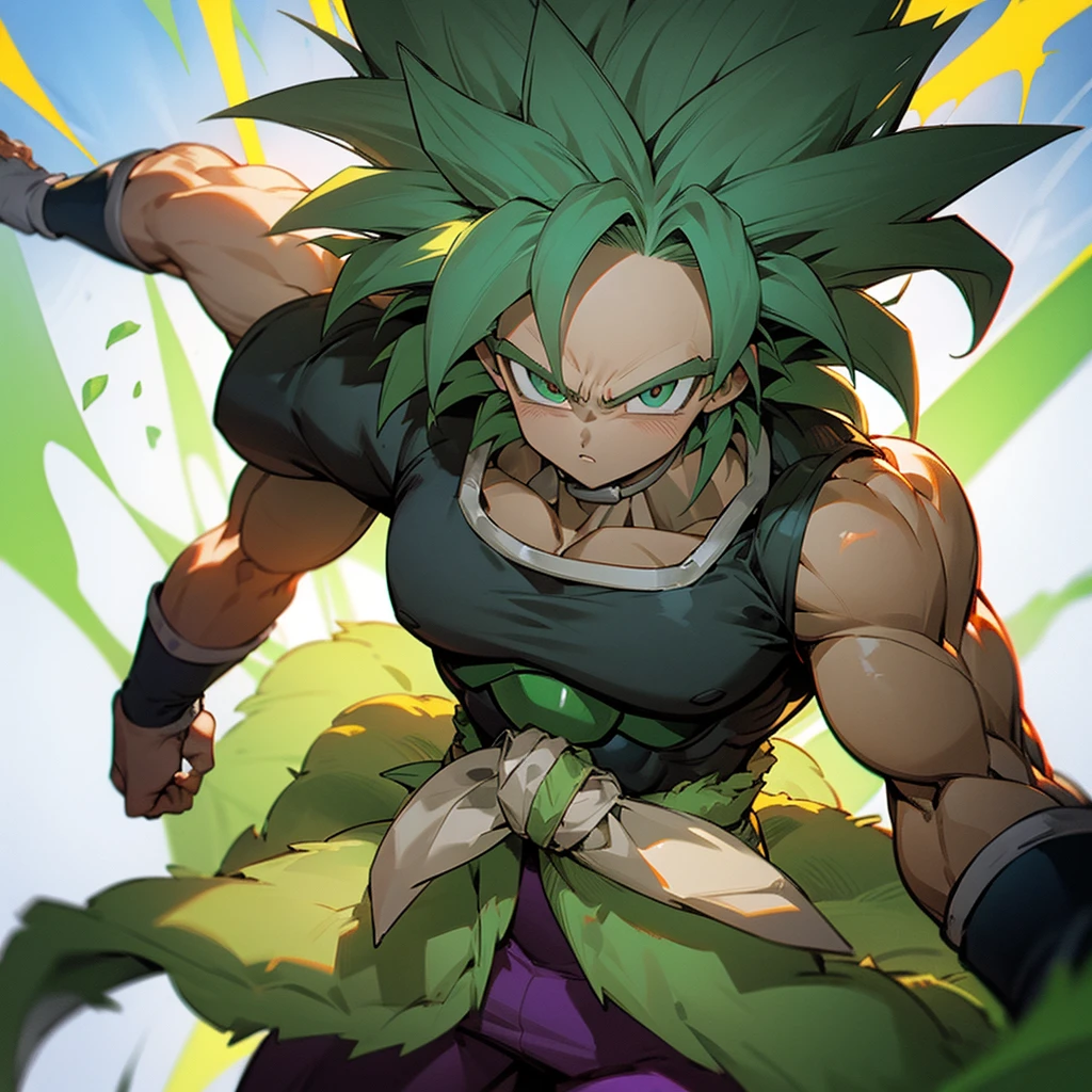 With Gray Broly Dbs Full Power Super Saiyan Hair