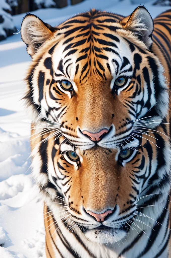 ((realistic)) Siberian tiger 
