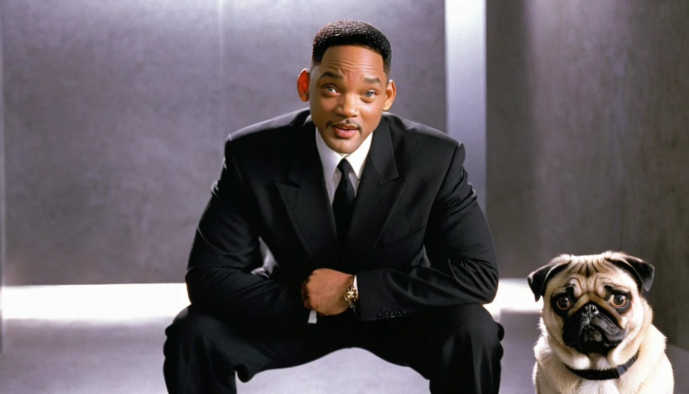 Men in Black 1997 Will Smith as Jay and pug