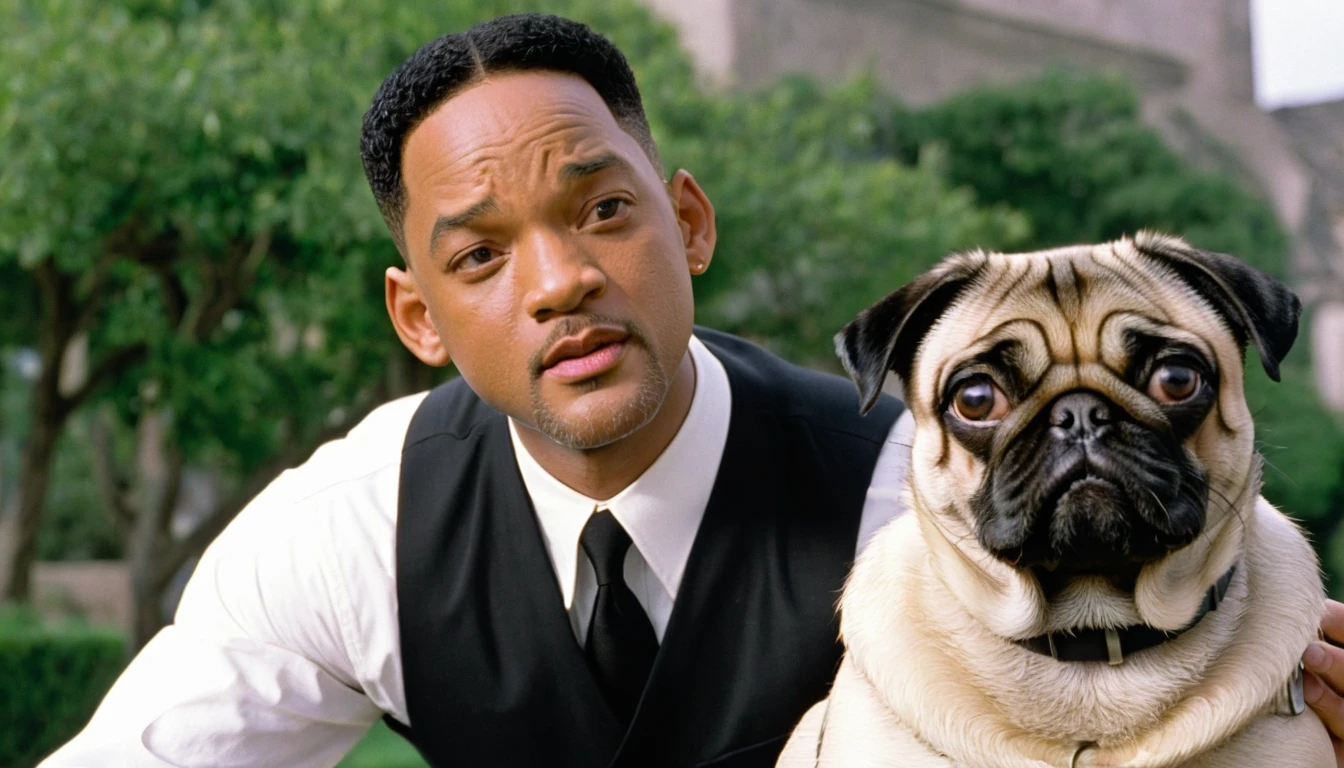 Men in Black 1997 Will Smith as Jay and pug