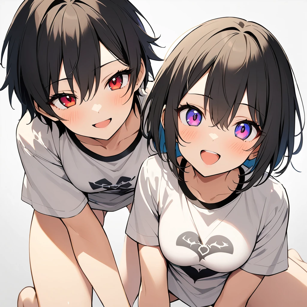 16k works,Highest quality,18-year-old,No background.White background only,whole body、Kneel,Dynamic and sexy pose, One person, beautiful顔,, Symmetrical eyes, Perfect body, Good balance、 Perfect body、Very short hair, beautiful, lover, Rough chest T-shirt, beautiful Soldier, Eyes that beckon the viewer, loverの視点, Attractive expression, Sexy smile, Perfect Style, Perfect balance, Detailed skin, Mischievous Gaze, I can see your chest