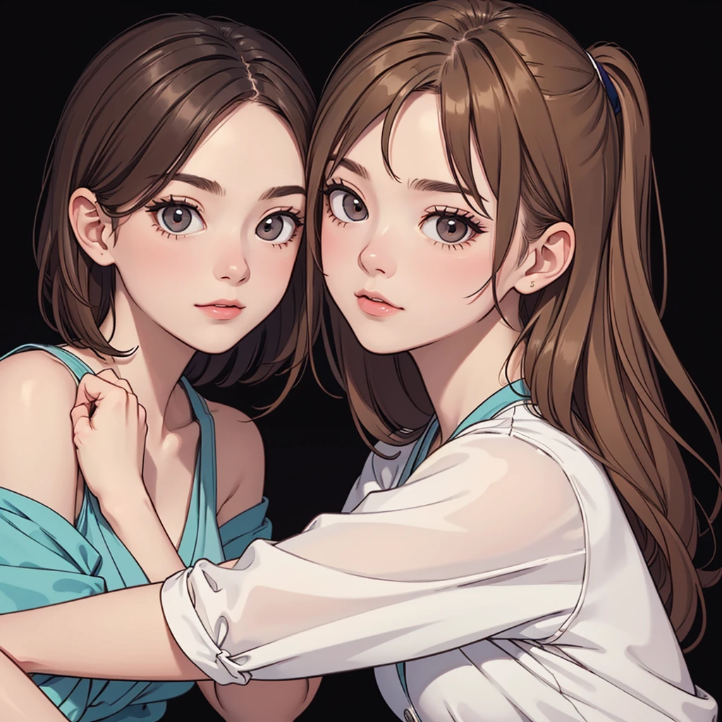 (((masterpiece, best quality, ultra highres, 1 girl, solo, no background))), super detailed skin and face and eyes and finger, beautiful japanese woman, small breasts:1.5, skinny, light brown hair, white background, very short hair, (an illustration of girl), Knee shot, Generate with illustrations, Various expressions, Various poses, Various Costumes, Please draw the entire character within the frame, ensuring that the head, arms, and legs are not cut off. The background should be simple, with the character positioned centrally, 